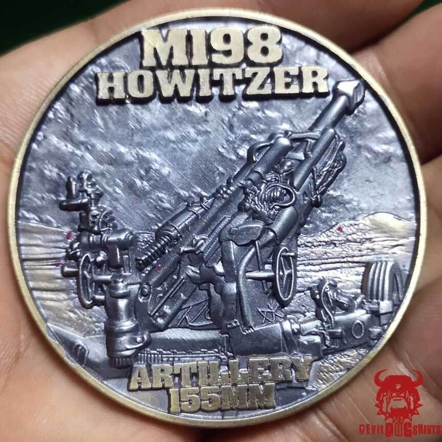 M198 Howitzer Devil Dogs of Desert Storm Challenge Coin