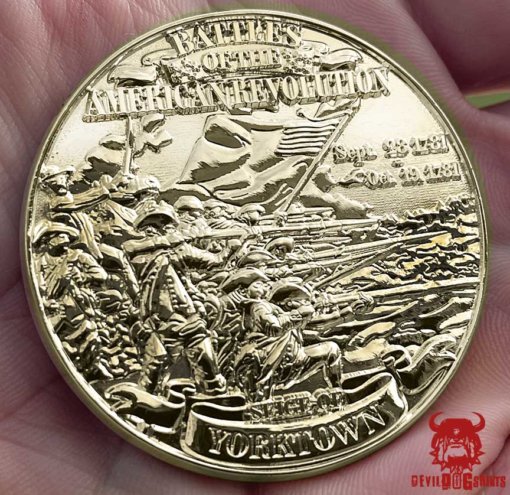 Siege Of Yorktown Battles of the American Revolution Gold Clad Coin