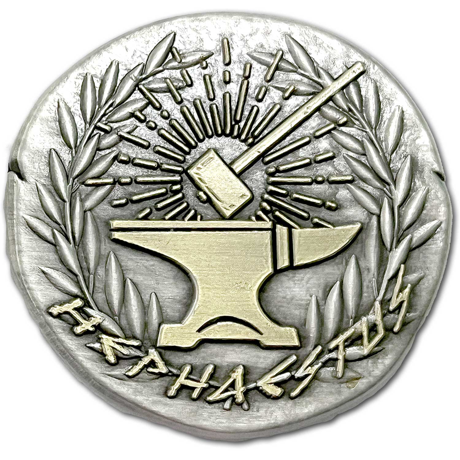 Hephaestus Greek God of Blacksmiths, Artisans, Carpenters, Craftsmen, Fire, Metallurgy, Metalworking, Sculpture, and Volcanoes Ancient Collectible Coin