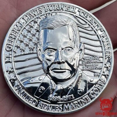 General Lewis Chesty Puller Great American Heroes Silver Clad Coin