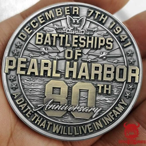 USS Arizona Battleships Of Pearl Harbor 80th Anniversary Coin