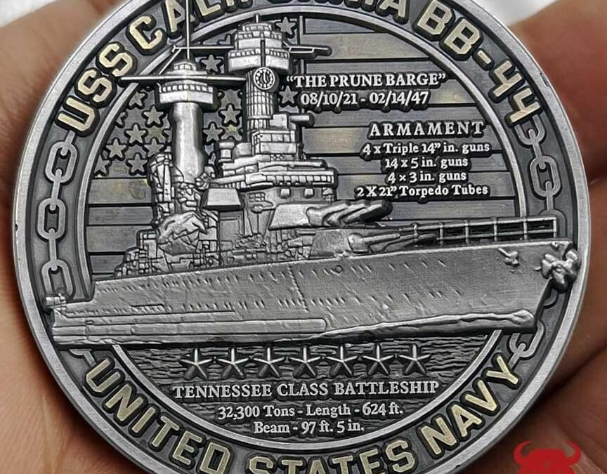 USS California Battleships Of Pearl Harbor 80th Anniversary Coin