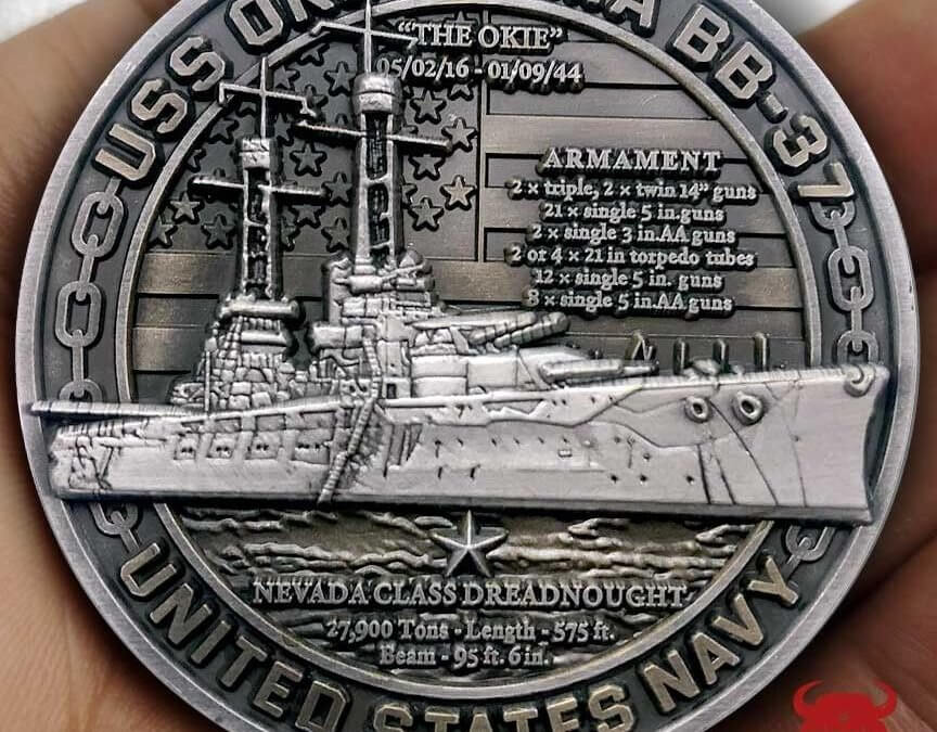 USS Oklahoma Battleships Of Pearl Harbor 80th Anniversary Coin
