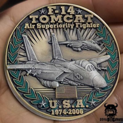 F-14 Tomcat USA Cold War Combatants Challenge Coin