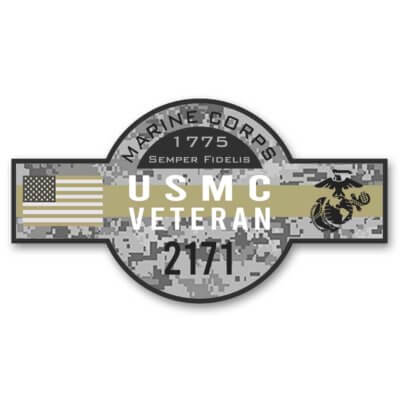 USMC MOS 2171 OIF OEF Veteran Marine Corps Decal