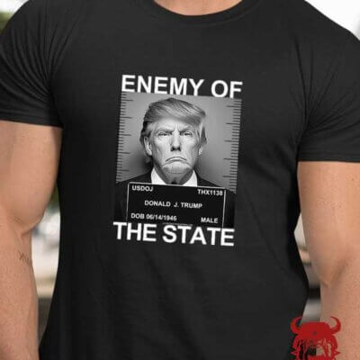 Trump - Enemy of the State Mug Shot Shirt