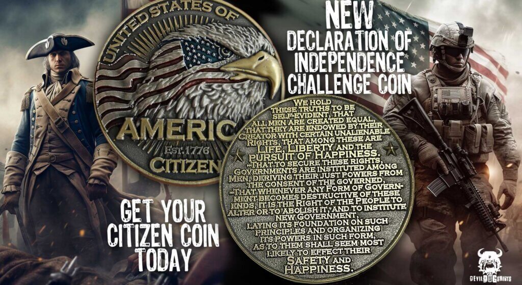 US Declaration of Independence coin