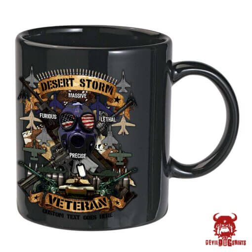 Operation Desert Storm Veteran 15oz Black Coffee Mug