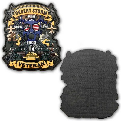 Operation Desert Storm Devil Dog Veteran Patriotic Morale 3.5" PVC Patch