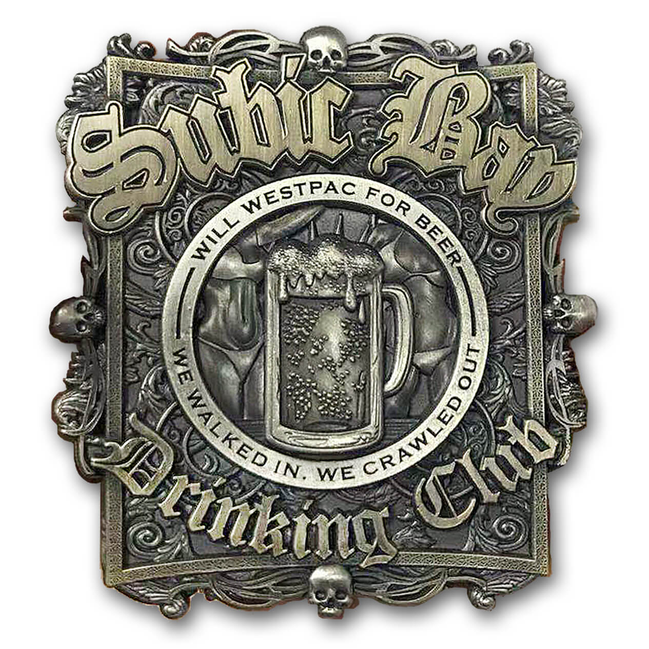 Subic Bay Drinking Club Veteran US Military Custom Engraved Collectible Challenge Coin